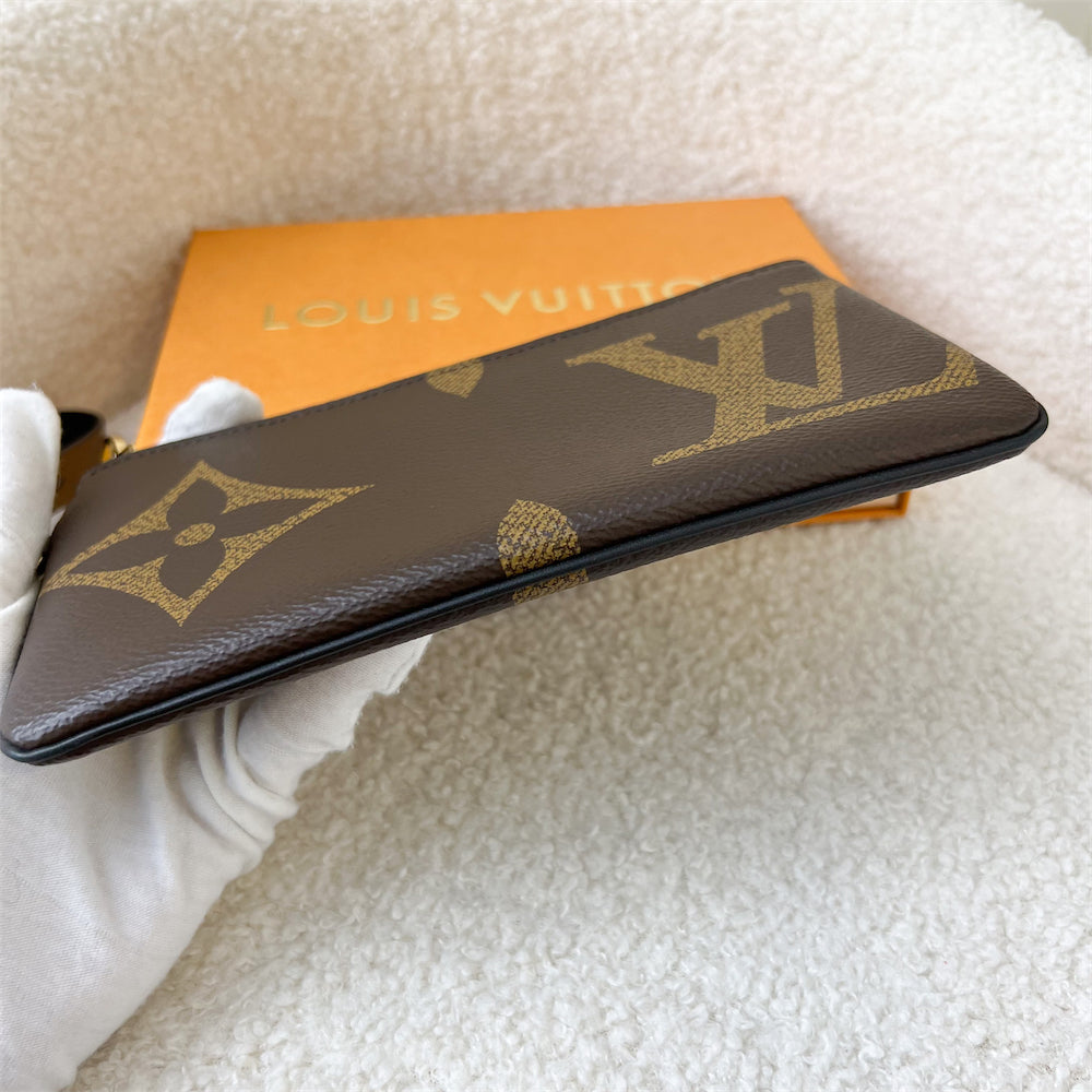 LV Trio Large Wristlet Pouch in Giant Monogram Canvas GHW