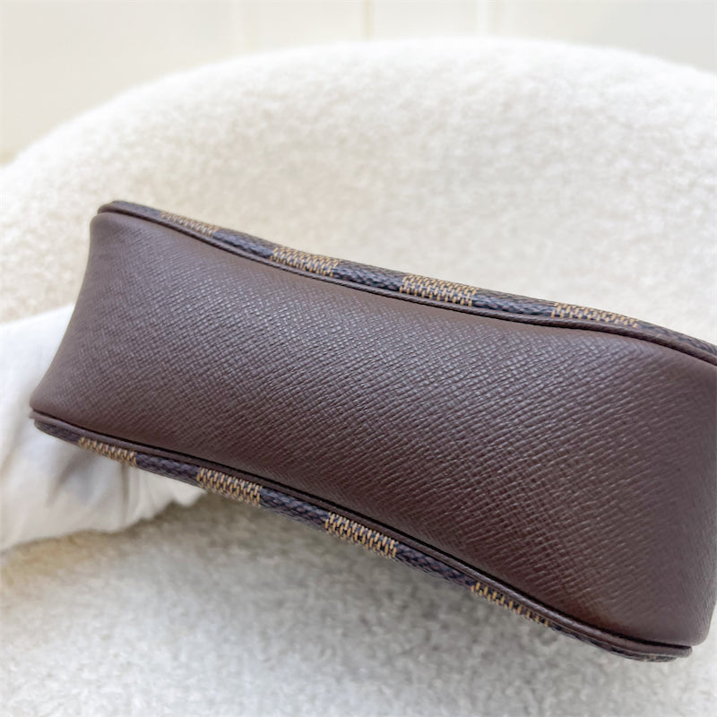LV Mini Bag / Pochette in Damier Ebene Canvas and GHW