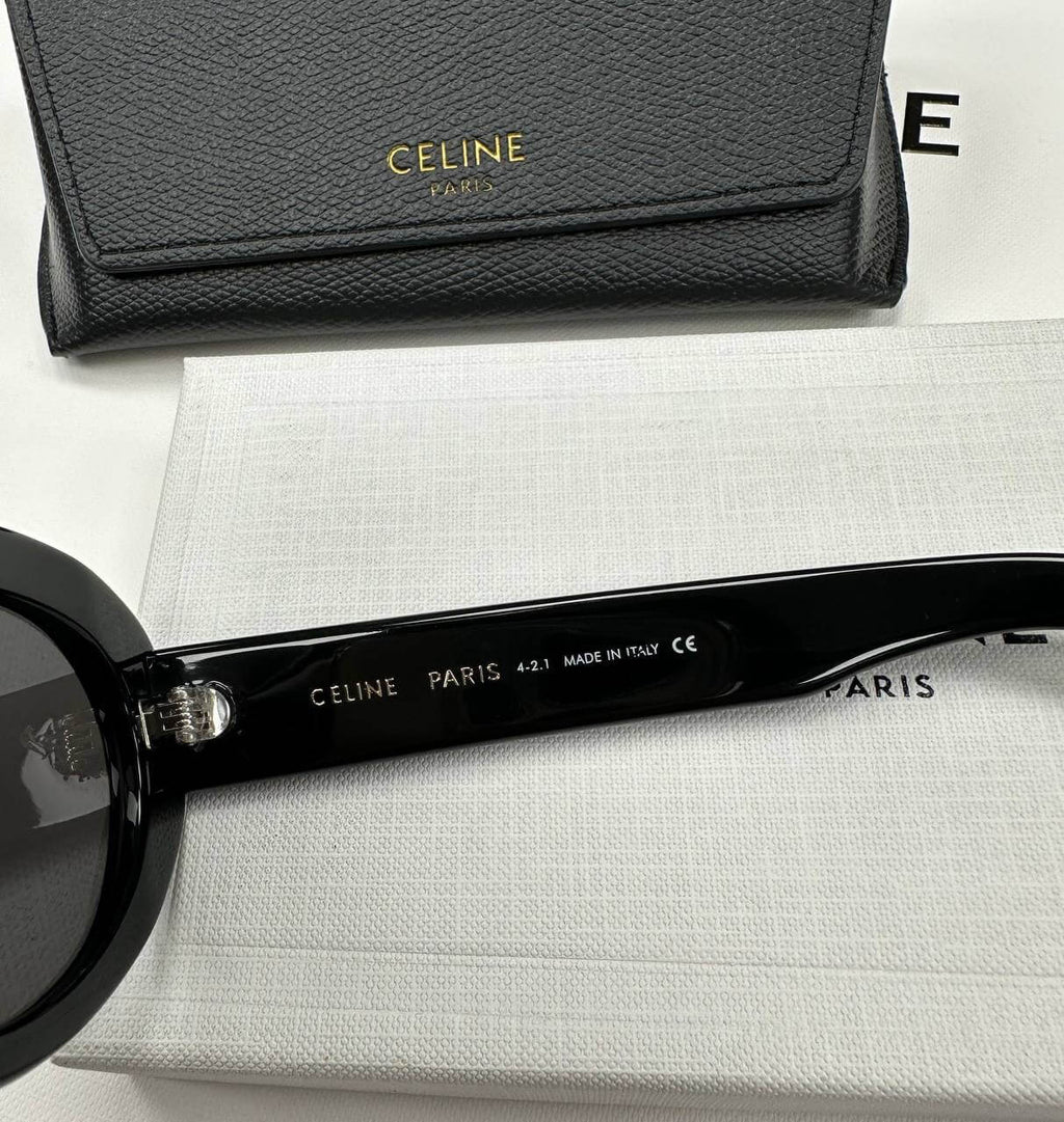 TRIOMPHE 01 SUNGLASSES IN ACETATE BLACK