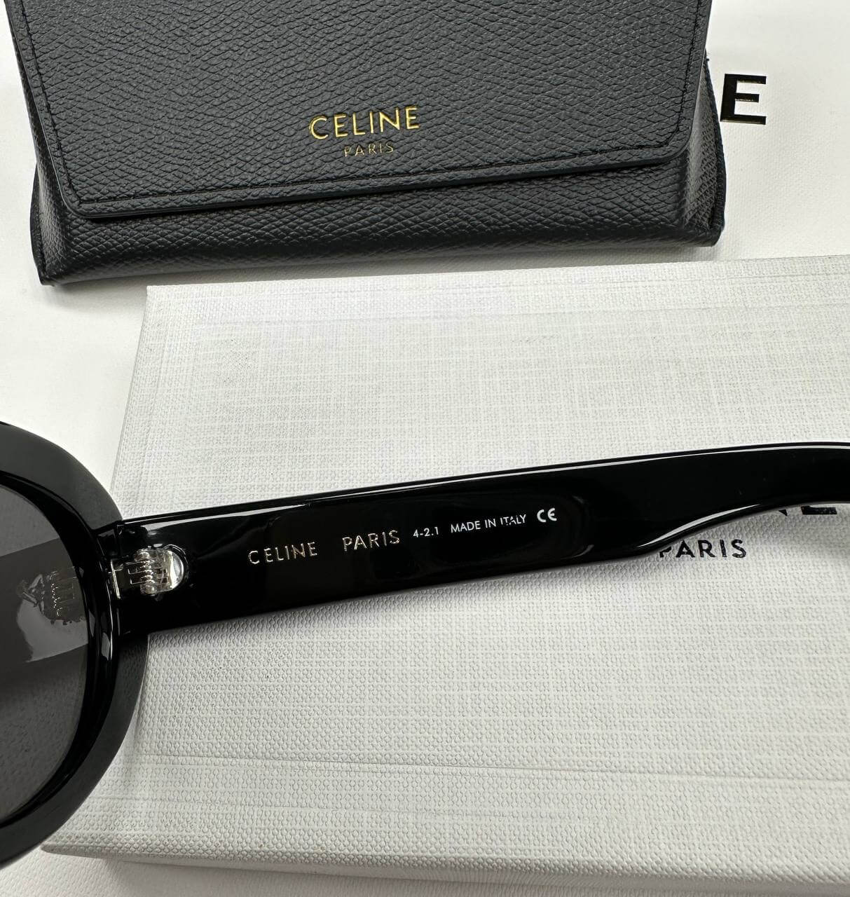 TRIOMPHE 01 SUNGLASSES IN ACETATE BLACK