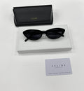 CAT EYE S184 SUNGLASSES IN ACETATE BLACK