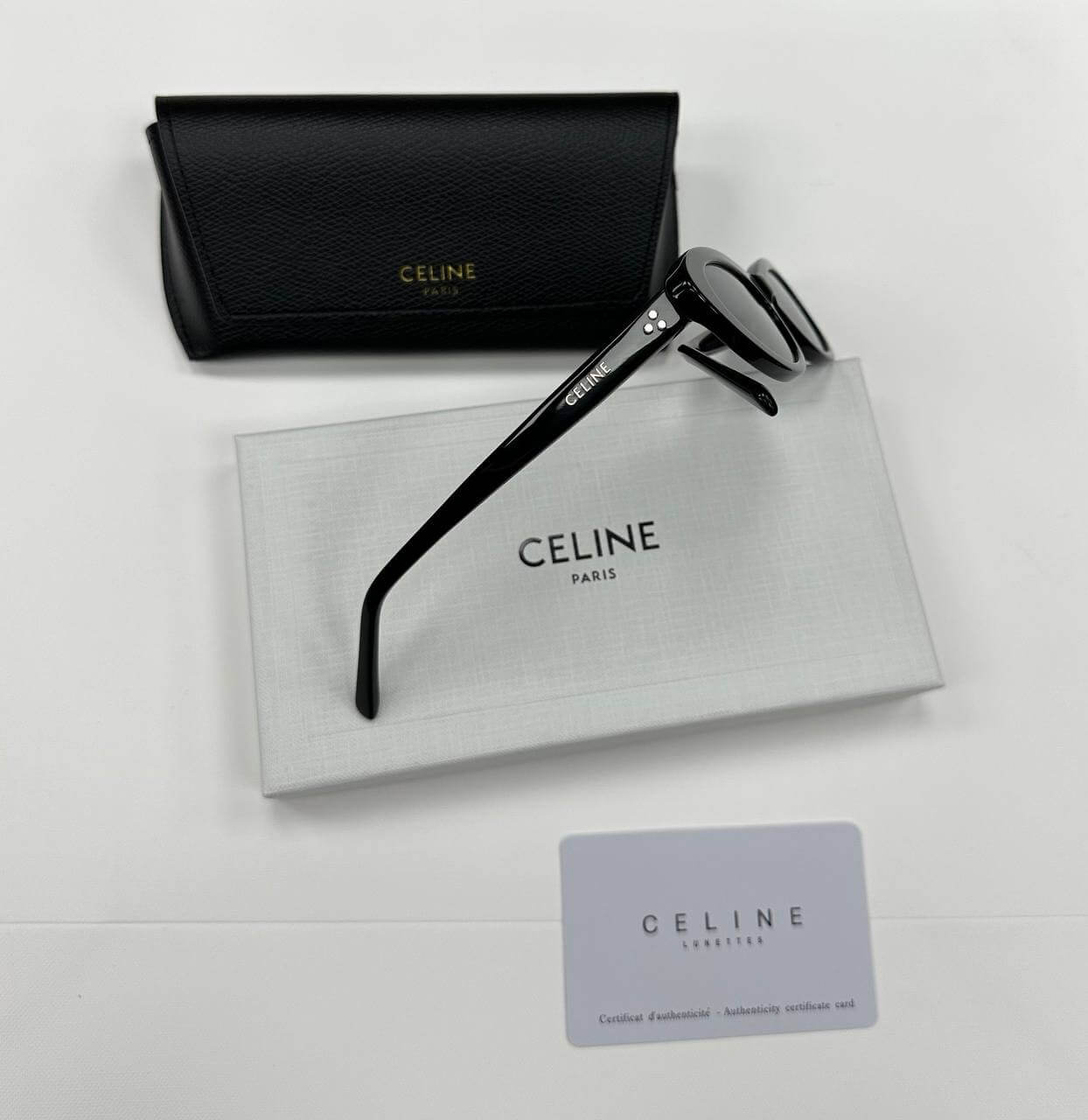 CAT EYE S184 SUNGLASSES IN ACETATE BLACK