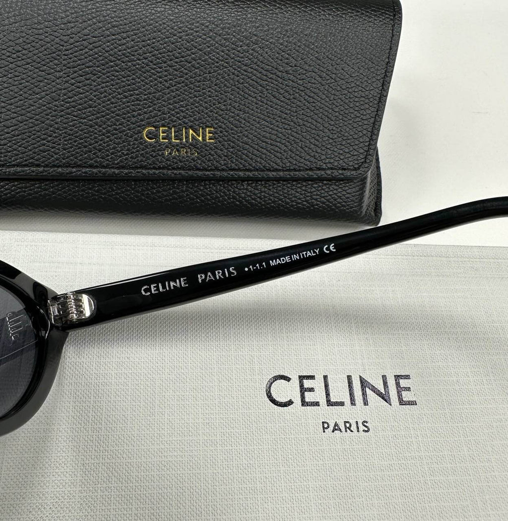 CAT EYE S184 SUNGLASSES IN ACETATE BLACK
