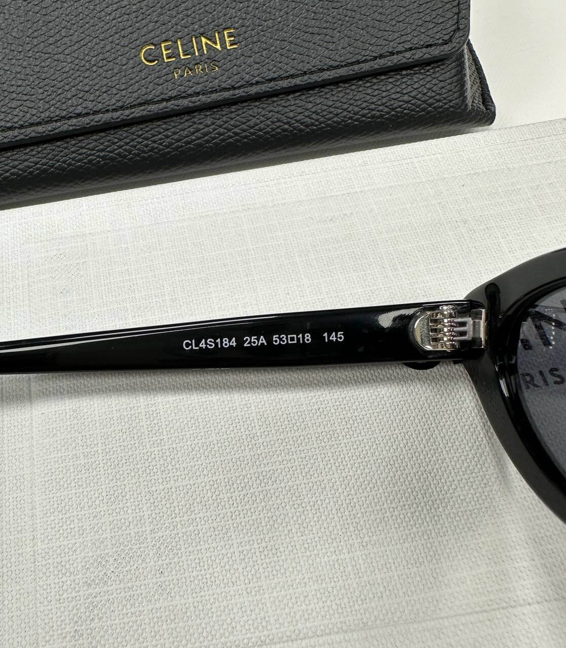 CAT EYE S184 SUNGLASSES IN ACETATE BLACK