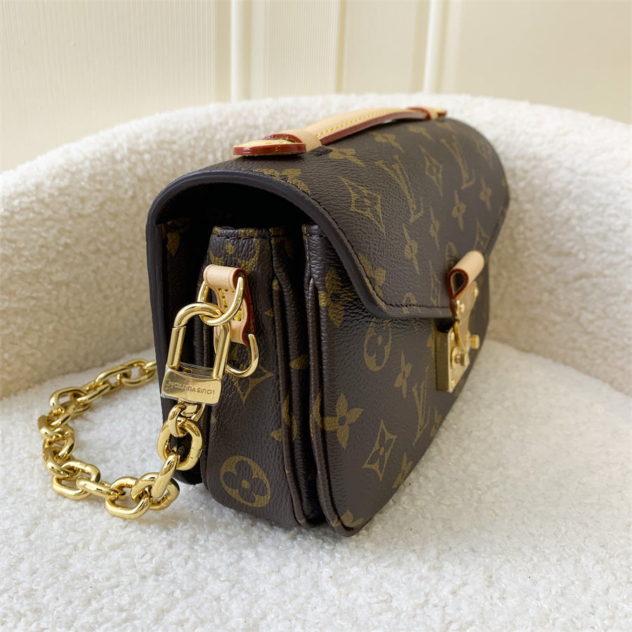 LV Pochette Metis East West in Monogram Canvas GHW