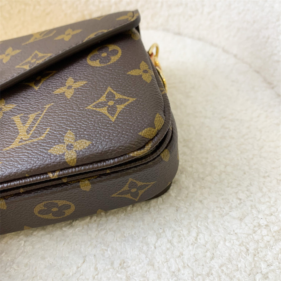 LV Pochette Metis East West in Monogram Canvas GHW