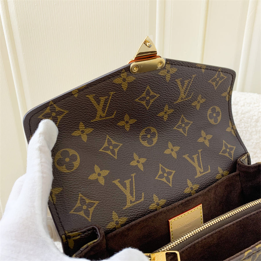LV Pochette Metis East West in Monogram Canvas GHW