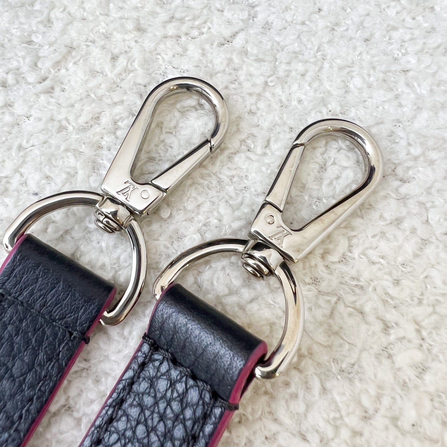 LV Capucines BB Bag in Navy Taurillon Leather Fuchsia Interior and SHW