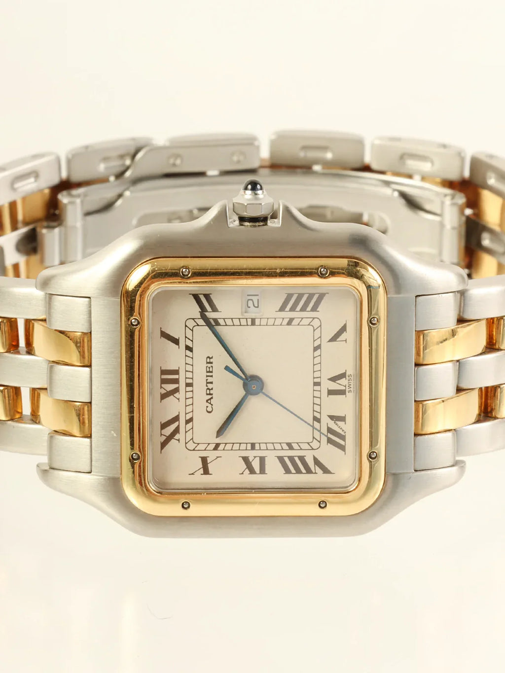 CARTIER Panthere Lm 2Row Silver/Gold