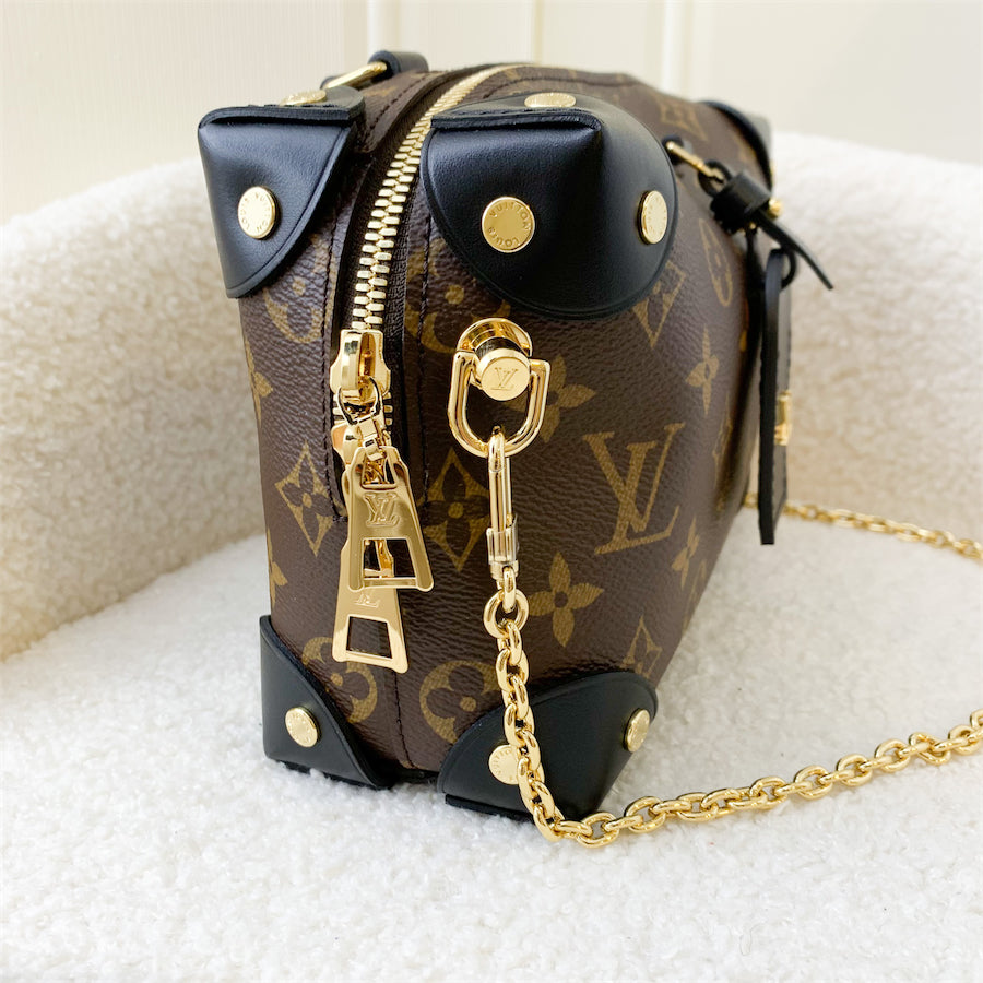Louis Vuitton Petite Malle Souple in Monogram Canvas, Black Trim and GHW