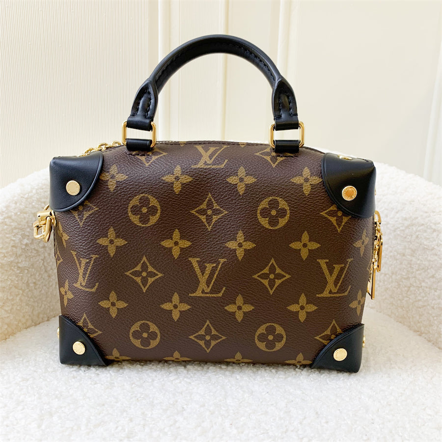Louis Vuitton Petite Malle Souple in Monogram Canvas, Black Trim and GHW