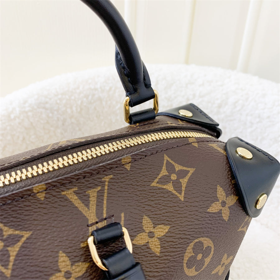 Louis Vuitton Petite Malle Souple in Monogram Canvas, Black Trim and GHW