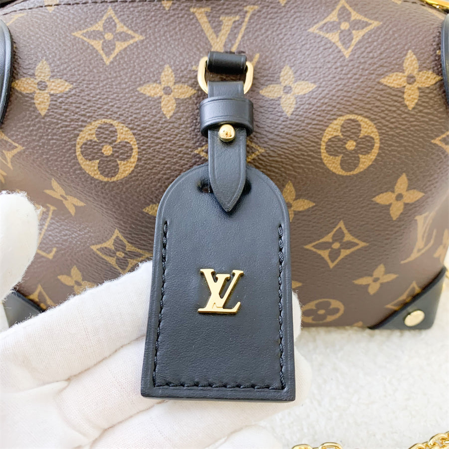Louis Vuitton Petite Malle Souple in Monogram Canvas, Black Trim and GHW