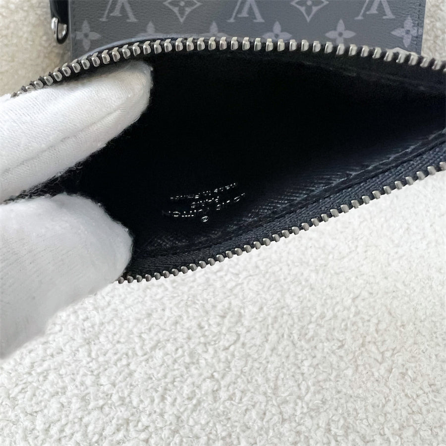 LV  Mens Gaston Wearable Wallet in Monogram Eclipse Reverse coated canvas SHW