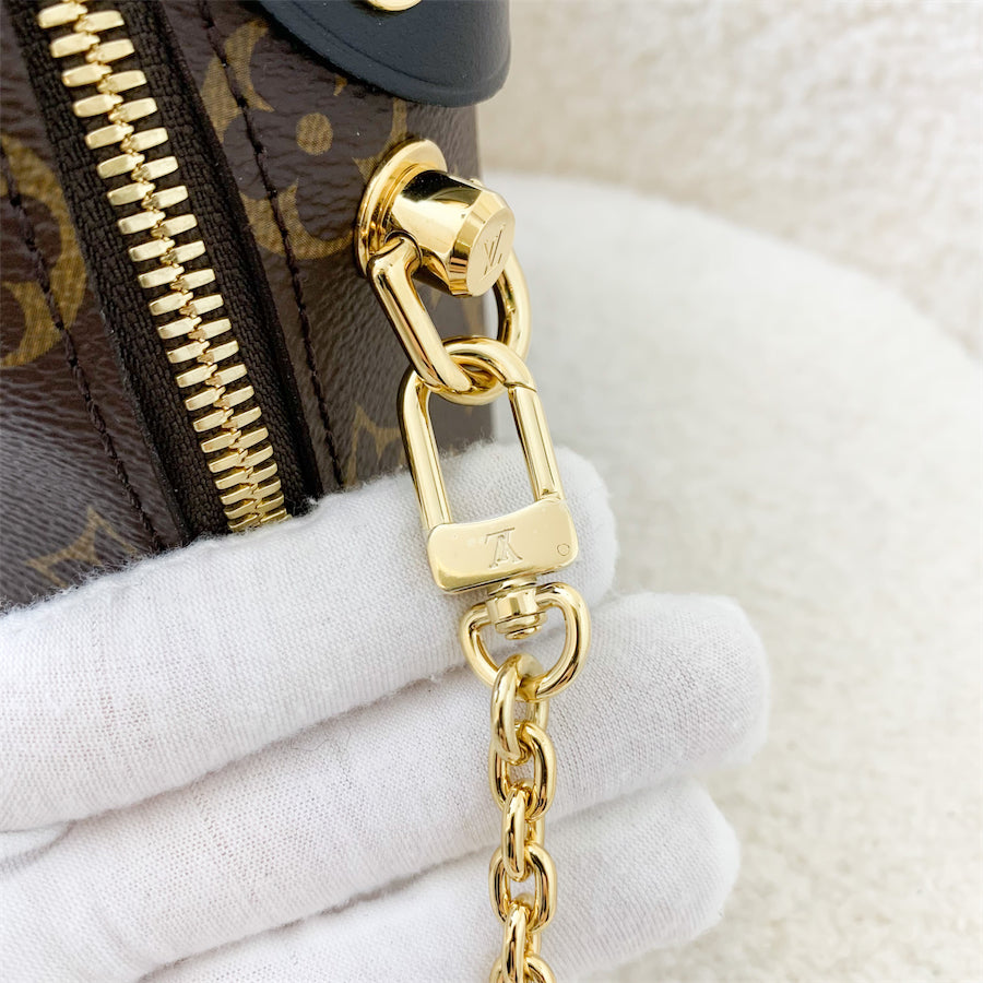 Louis Vuitton Petite Malle Souple in Monogram Canvas, Black Trim and GHW
