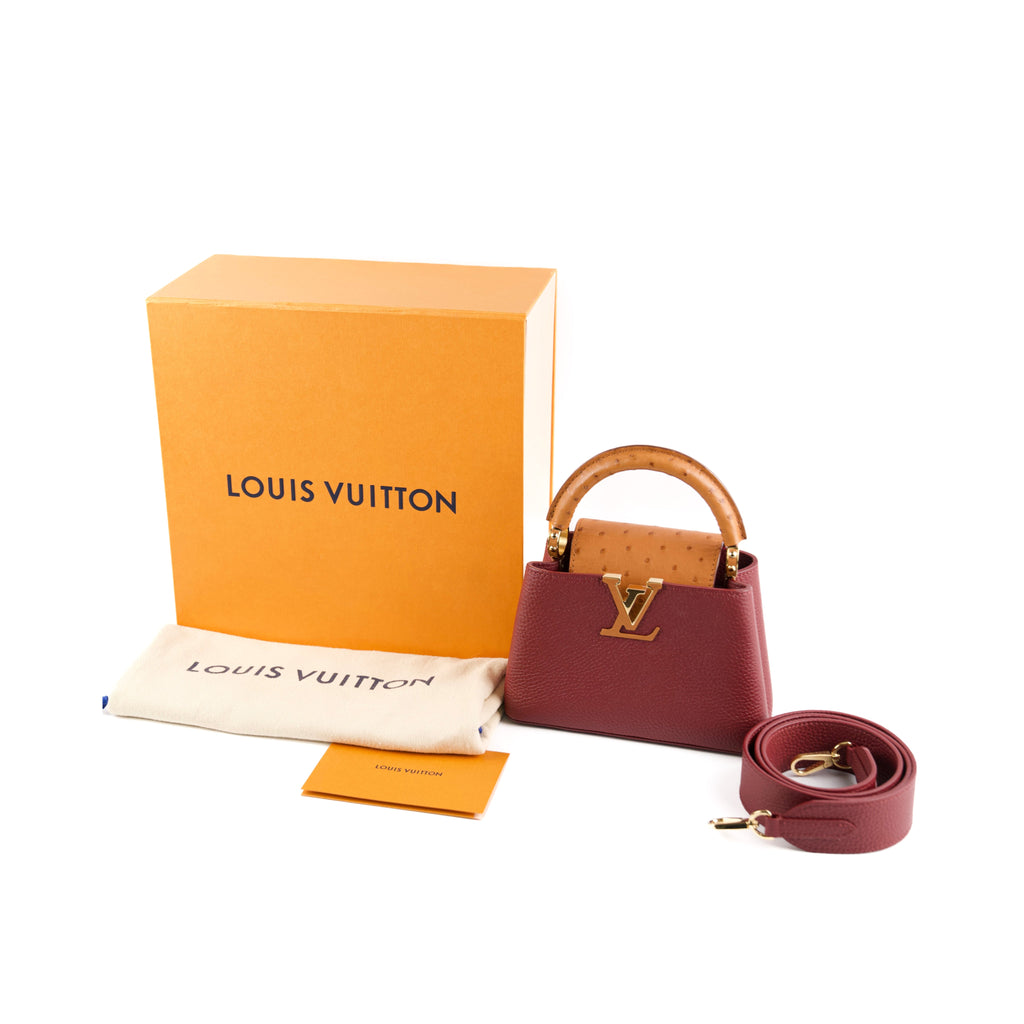 Louis Vuitton Capucines Mini with Ostrich Handle