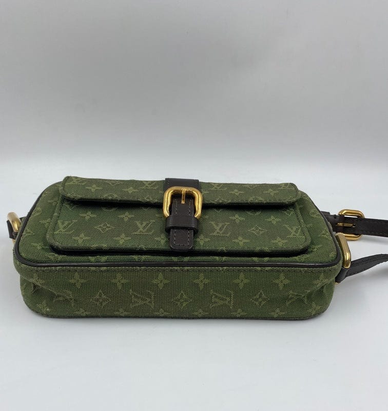 Louis Vuitton Green Monogram Lin Canvas Juliette MM Bag