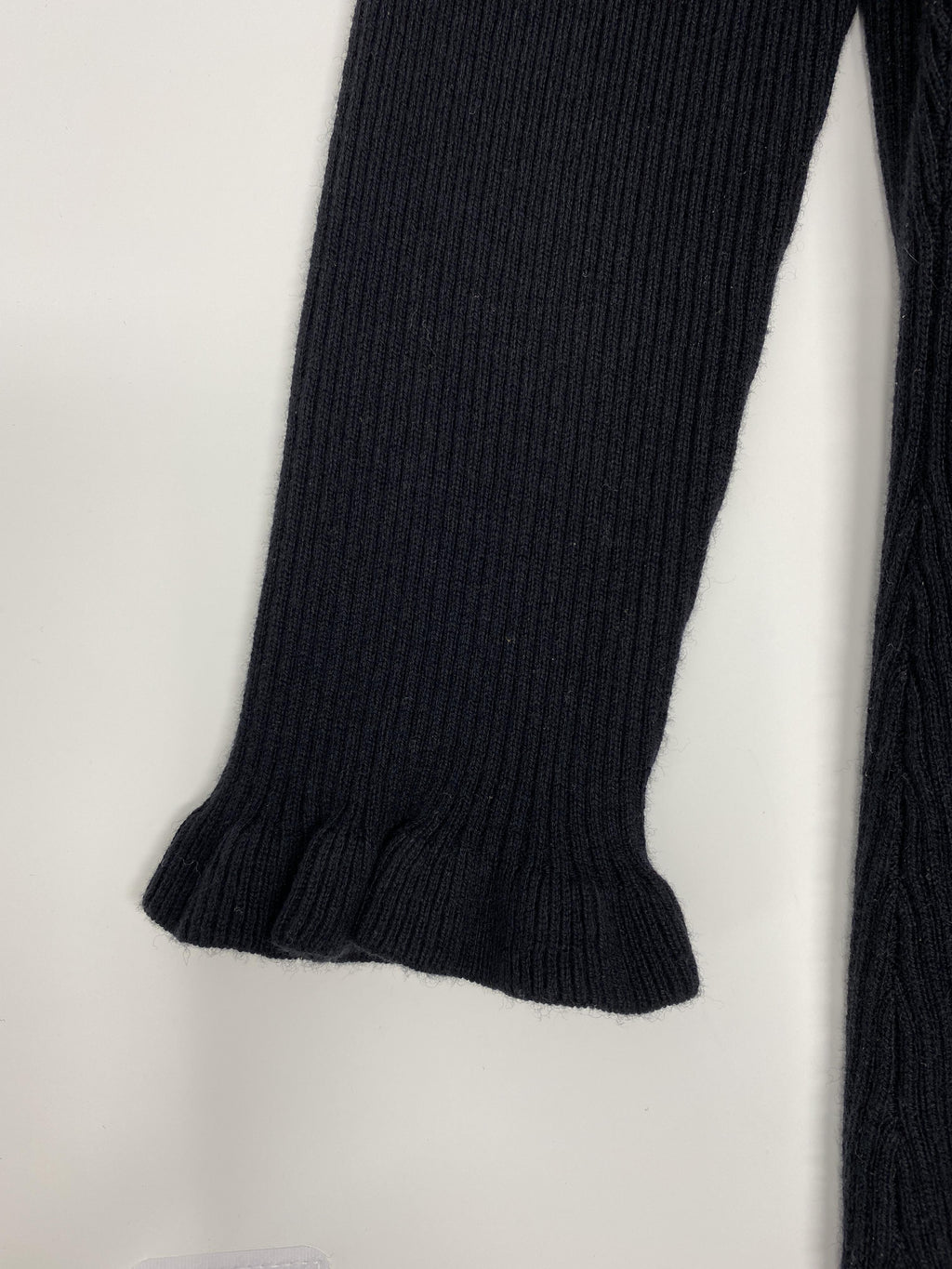 SÃƒÆ’Ã¢â‚¬Â°ZANE PULL SOIZIC - BLACK JUMPER WITH FRONT LACE - SIZE L