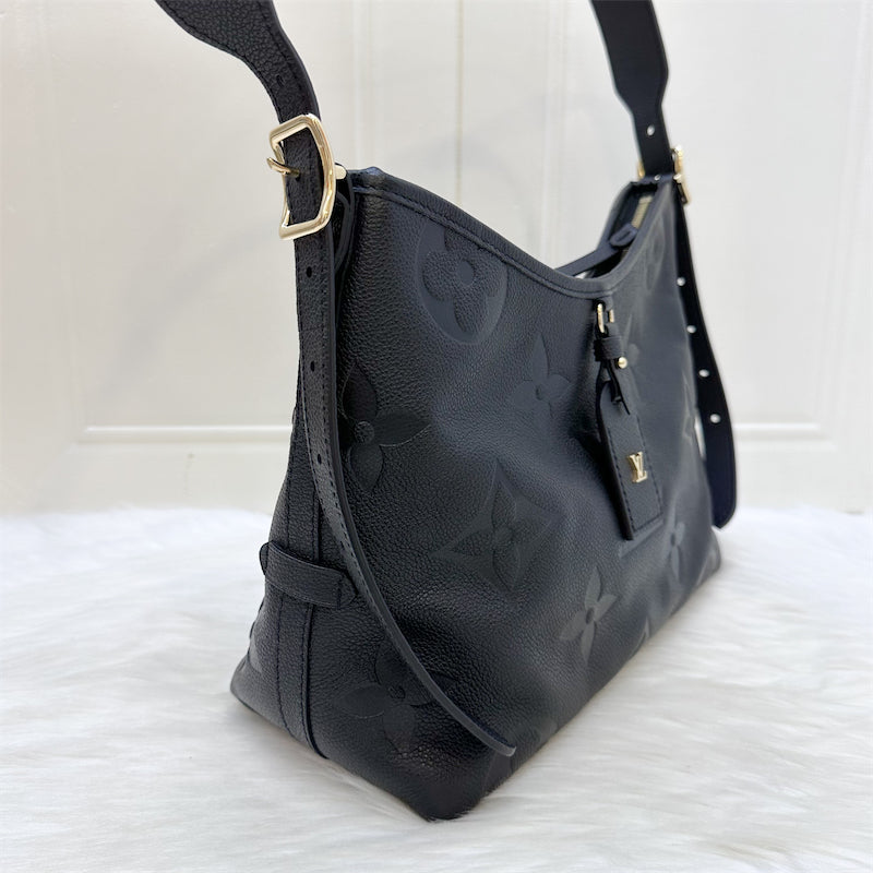 LV Carryall PM in Black Giant Monogram Empreinte Leather and GHW