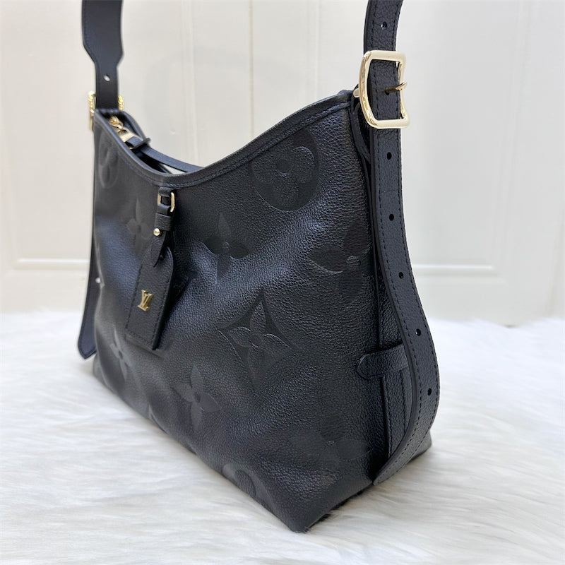 LV Carryall PM in Black Giant Monogram Empreinte Leather and GHW