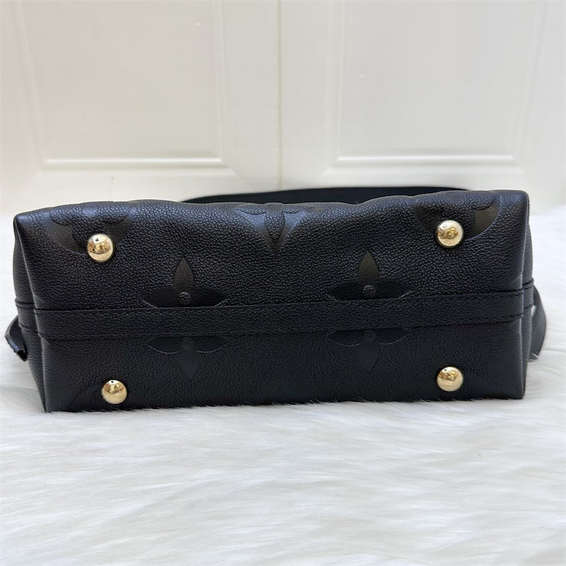 LV Carryall PM in Black Giant Monogram Empreinte Leather and GHW