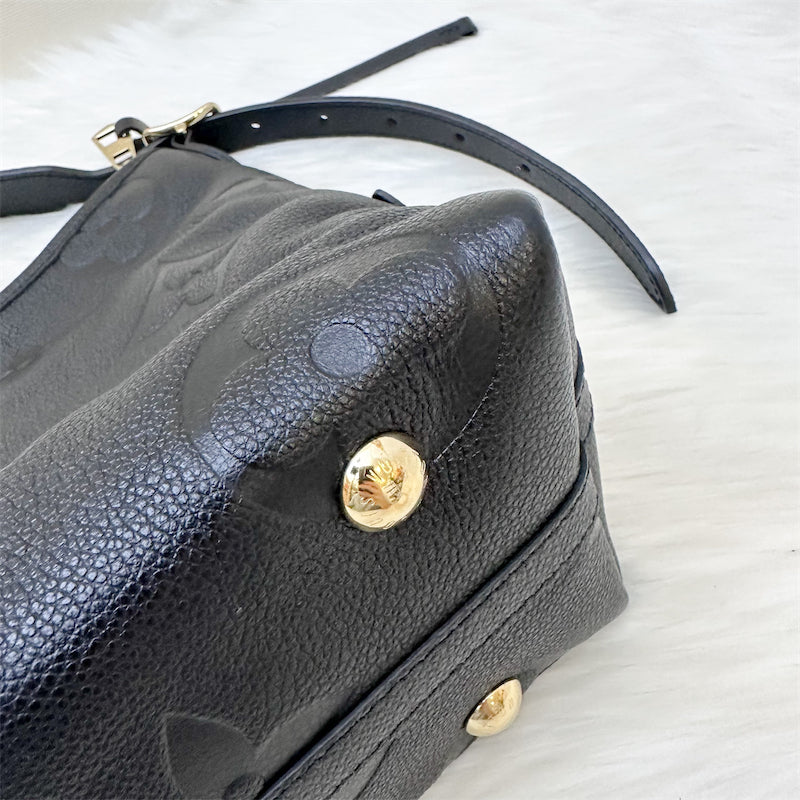 LV Carryall PM in Black Giant Monogram Empreinte Leather and GHW