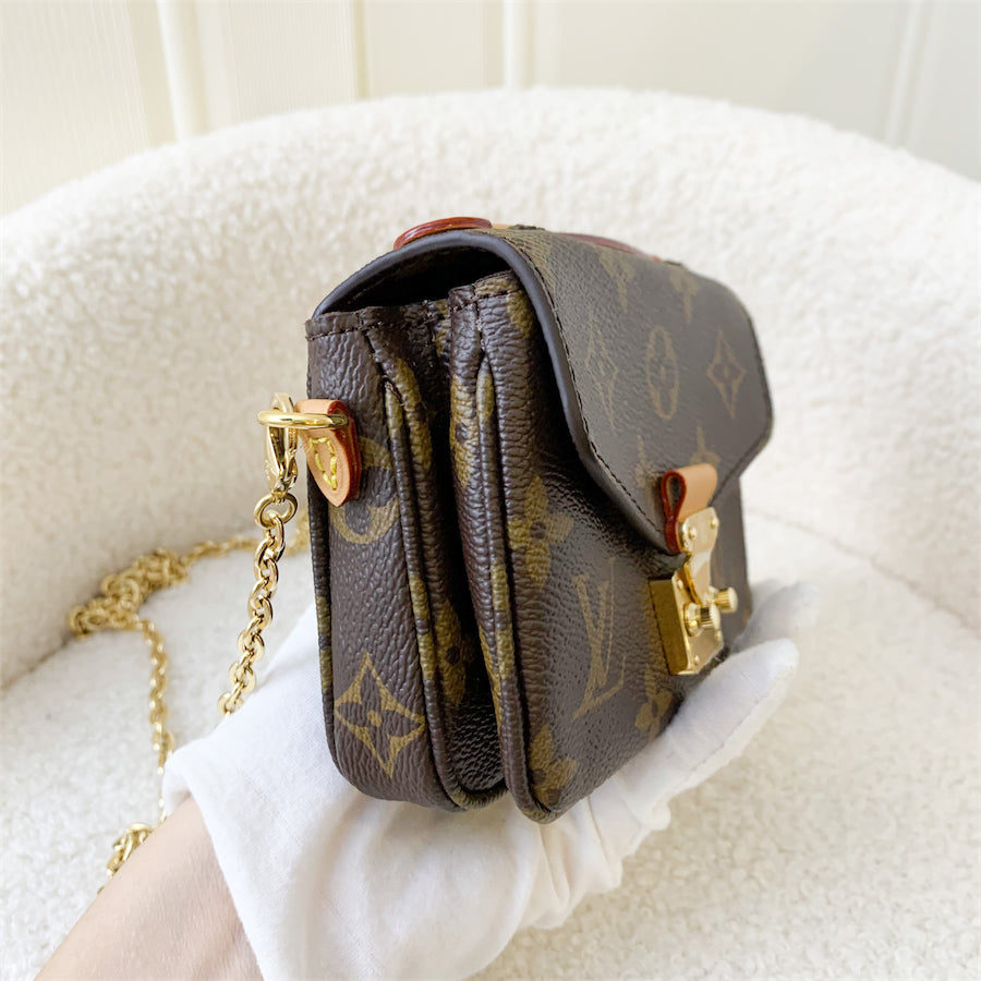 LV Micro Metis in Monogram Canvas GHW