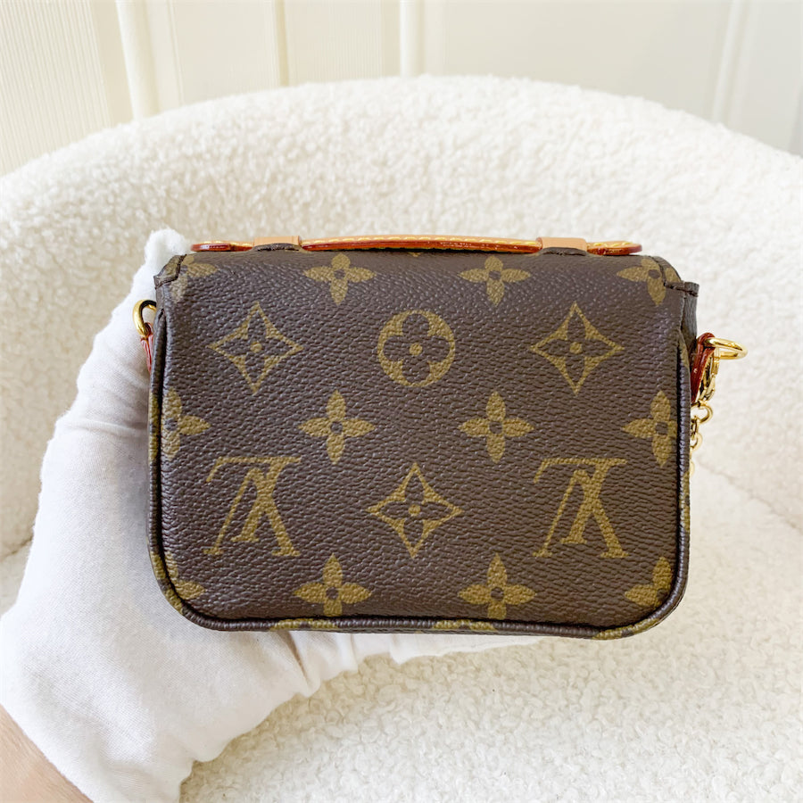LV Micro Metis in Monogram Canvas GHW