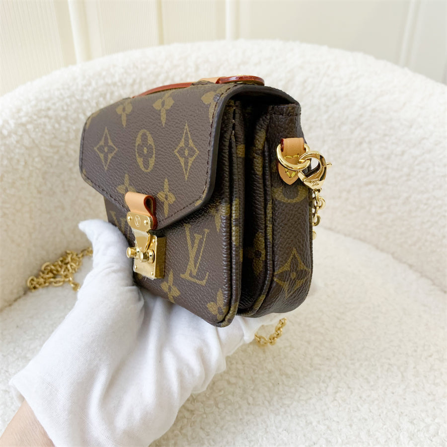 LV Micro Metis in Monogram Canvas GHW