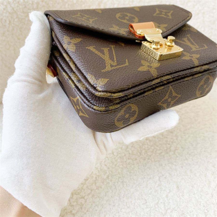 LV Micro Metis in Monogram Canvas GHW