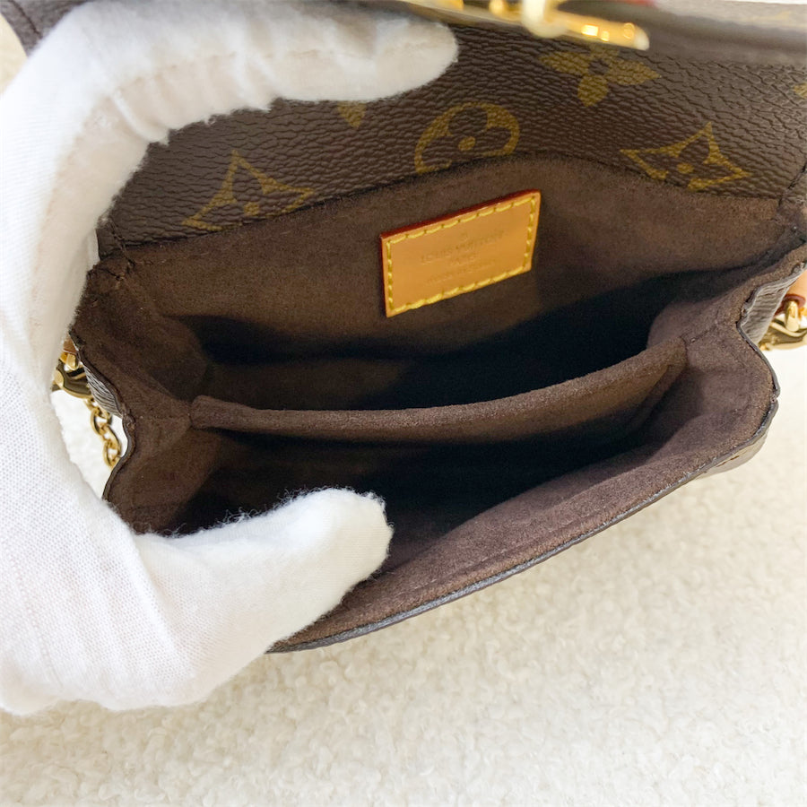 LV Micro Metis in Monogram Canvas GHW