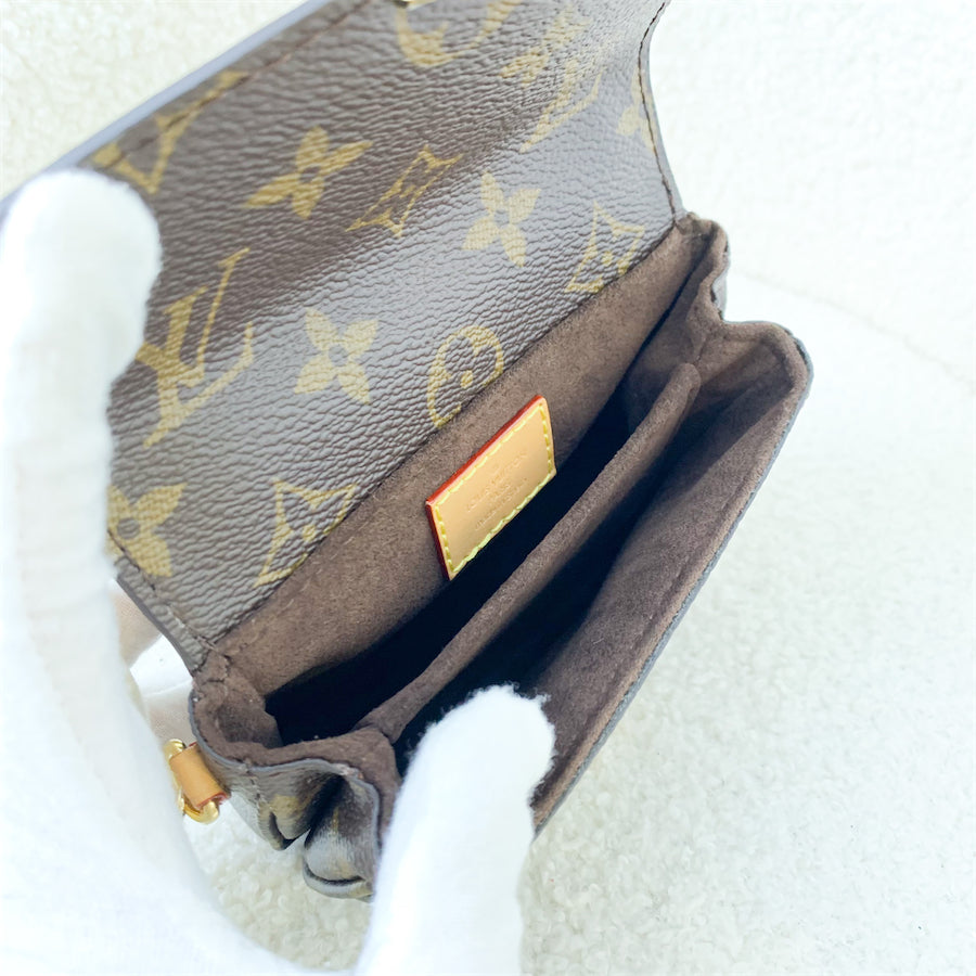 LV Micro Metis in Monogram Canvas GHW