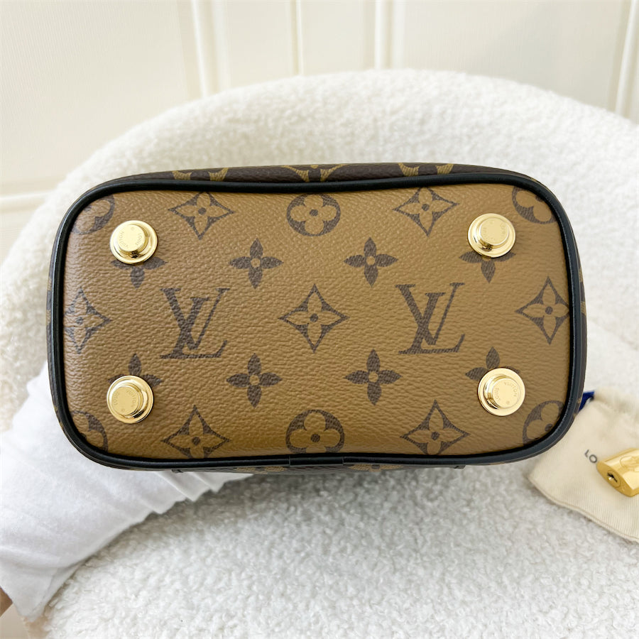 LV Vanity PM in Monogram Canvas and Black Trim