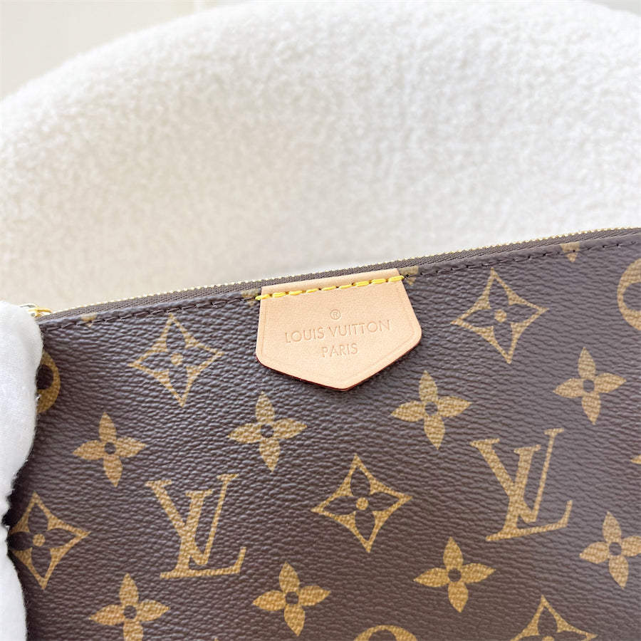 LV Multi Pochette Accessoires MPA Smaller Pochette with Original Chain in Monogram Canvas and GHW