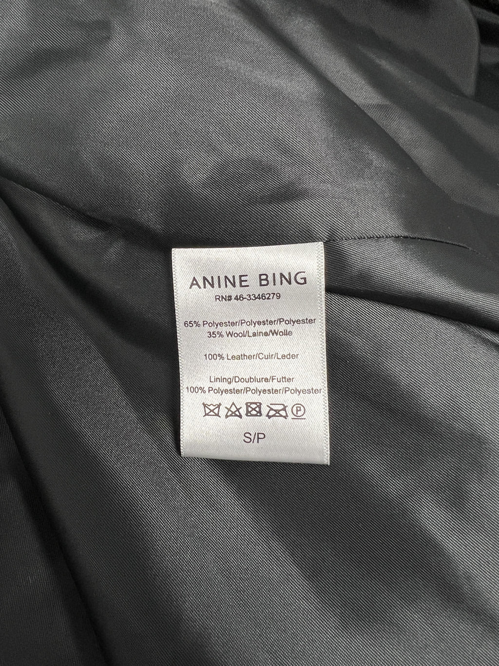 Faux Shearling Coat In Ink - Size S
