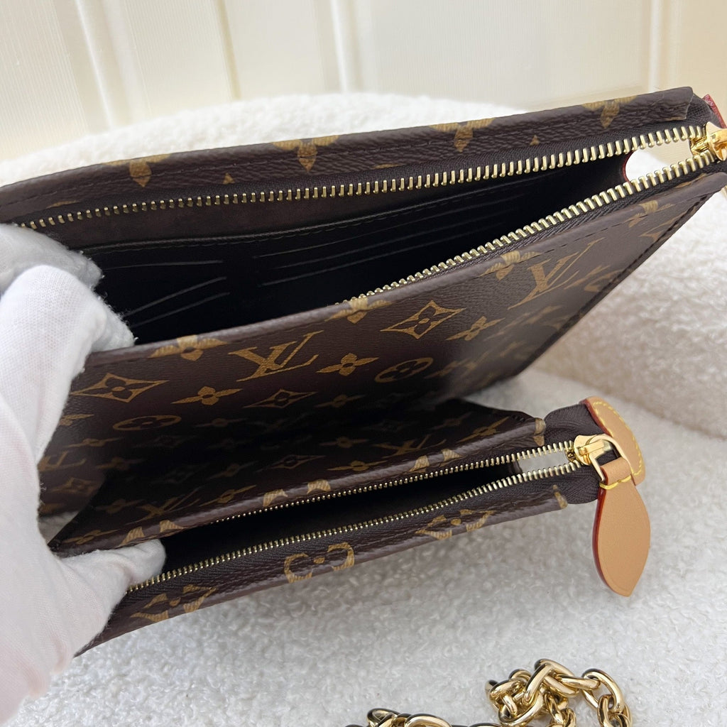 LV Toiletry Pouch on Chain in Monogram Canvas GHW