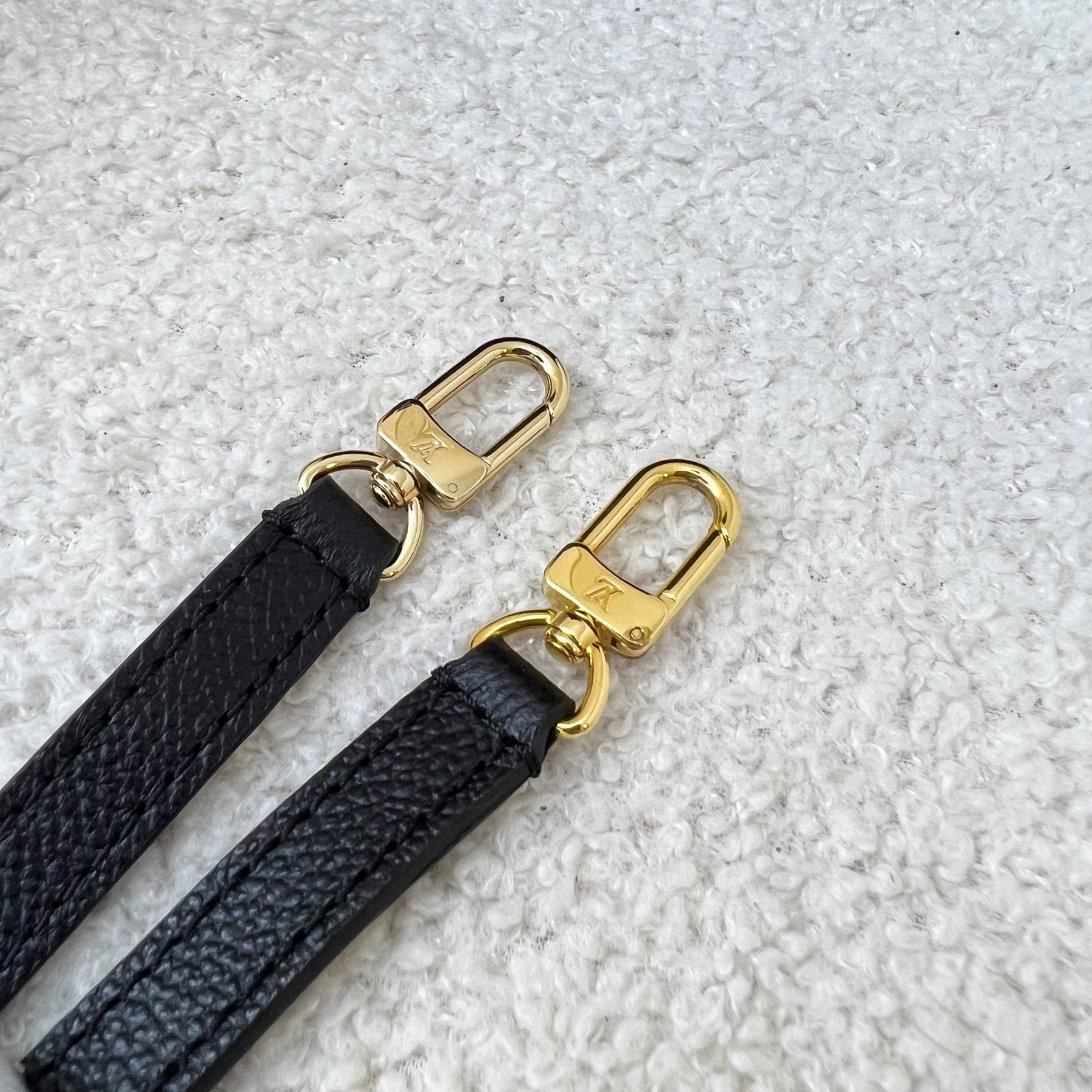 LV Petit Sac Plat in Black Empreinte Leather GHW
