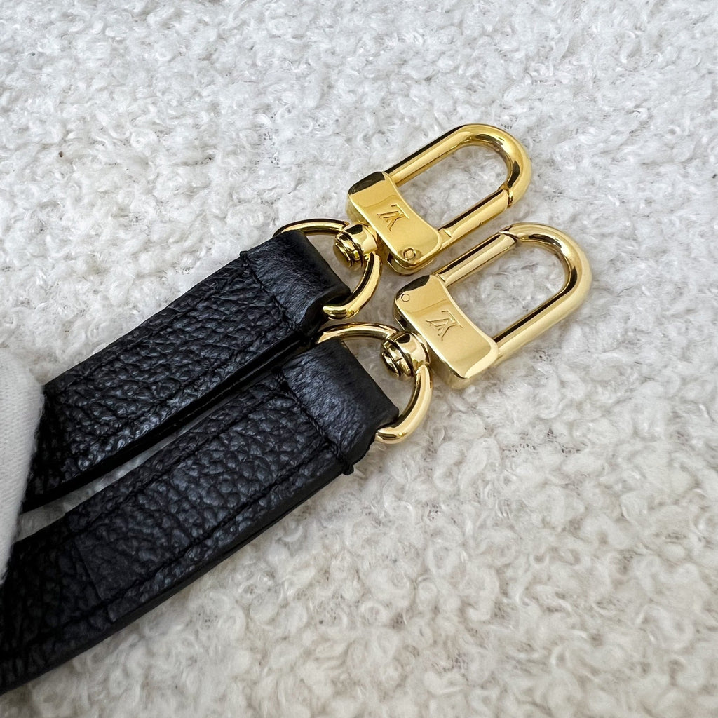 LV Petit Sac Plat in Black Empreinte Leather GHW