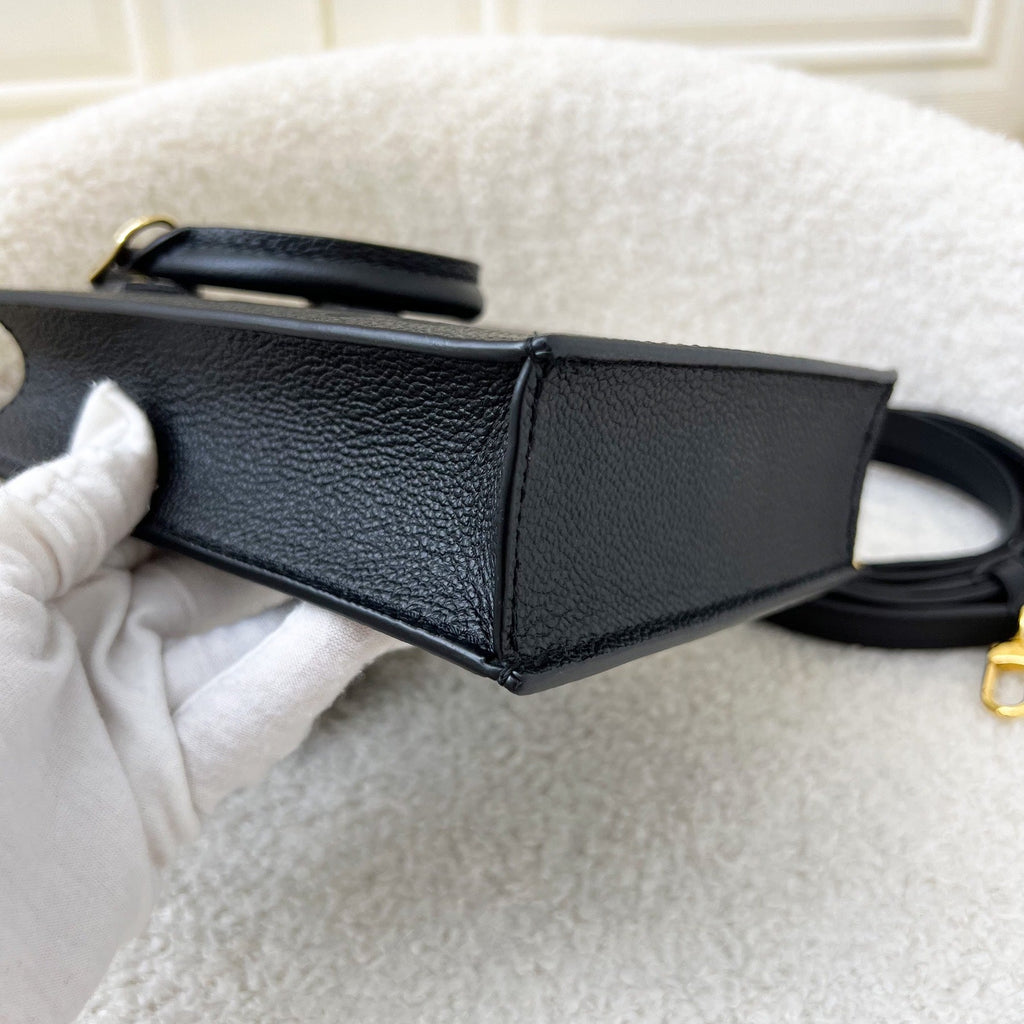 LV Petit Sac Plat in Black Empreinte Leather GHW