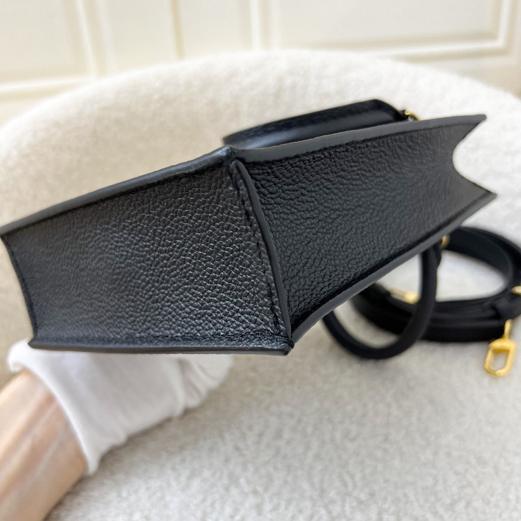 LV Petit Sac Plat in Black Empreinte Leather GHW