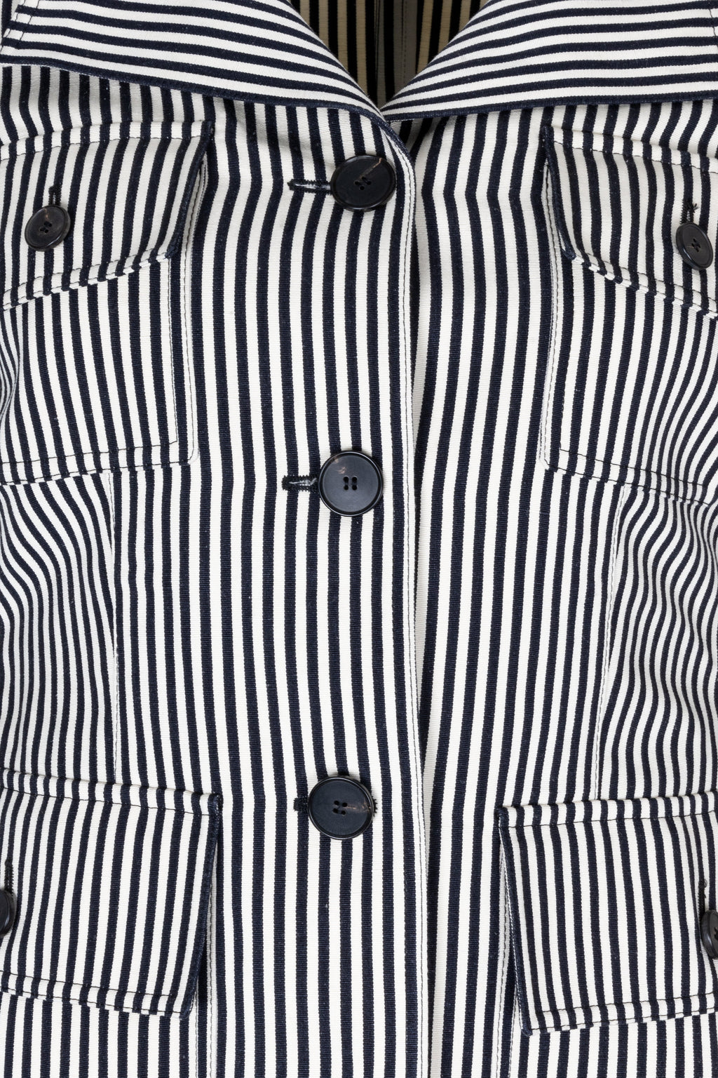 CHRISTIAN DIOR Jacket Striped Black White