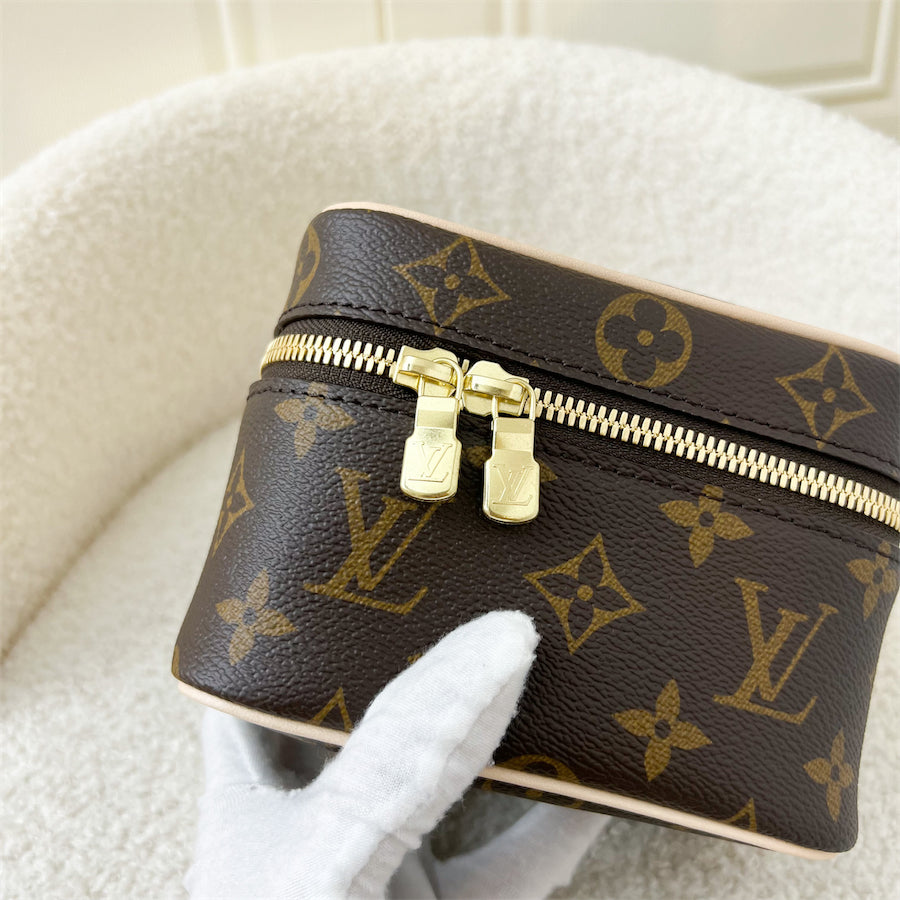 LV Nano Nice in Monogram Canvas GHW