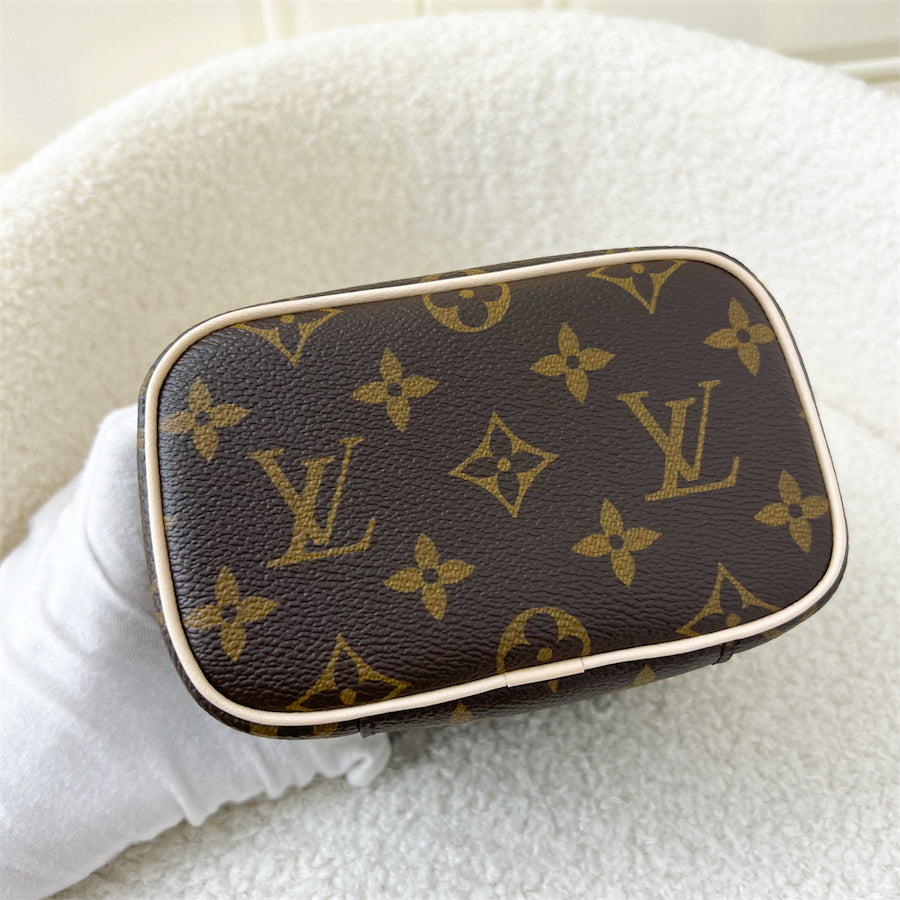 LV Nano Nice in Monogram Canvas GHW