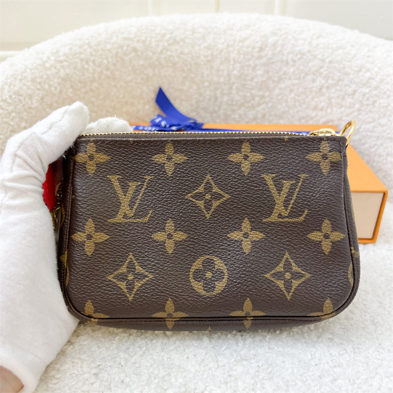 LV Mini Pochette in Christmas 2021 Vivienne in London Canvas and GHW