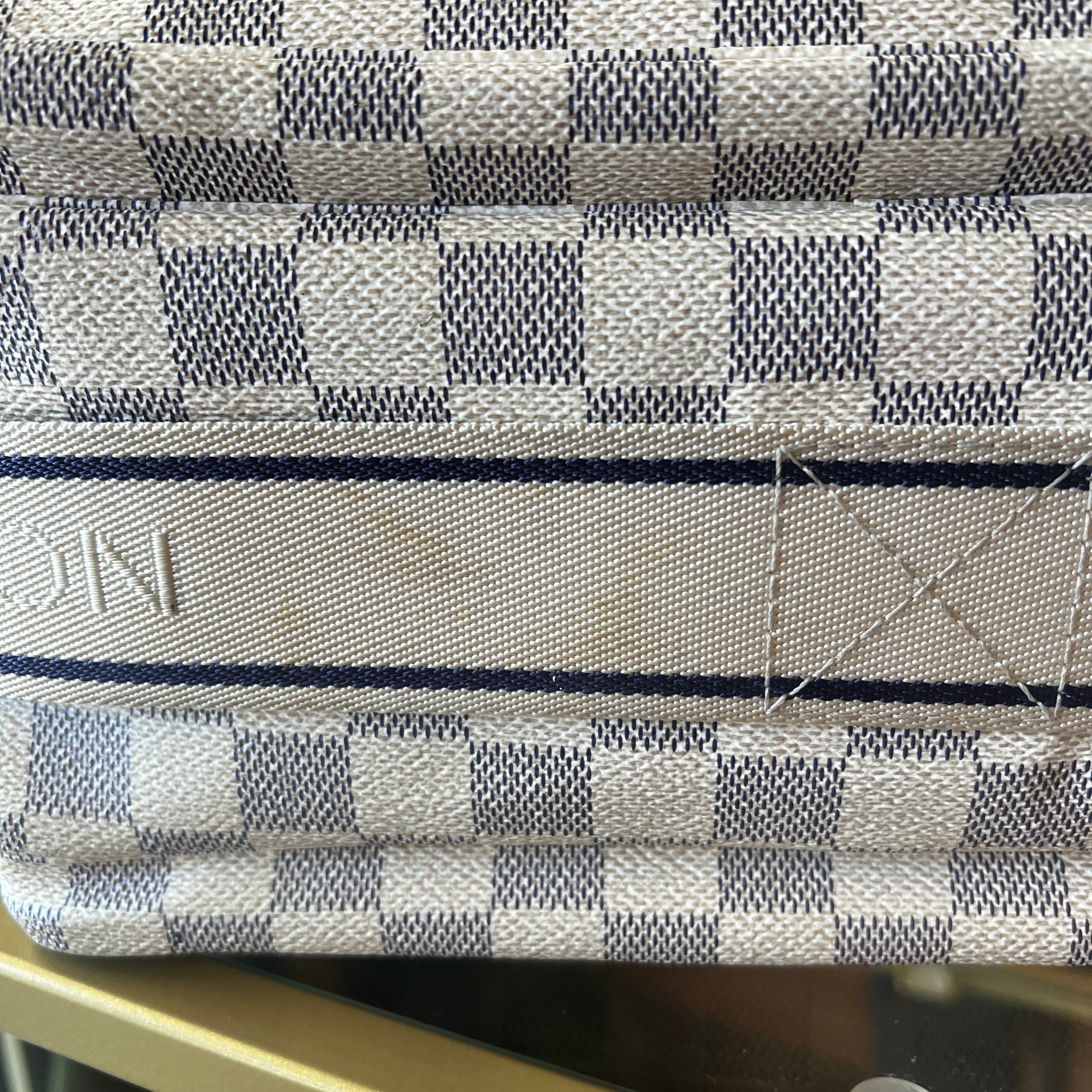 LOUIS VUITTON Damier Azur Naviglio Shoulder Bag