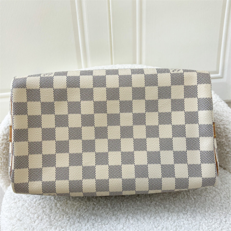 LV Speedy 25 Bandouliere in Damier Azur Canvas GHW