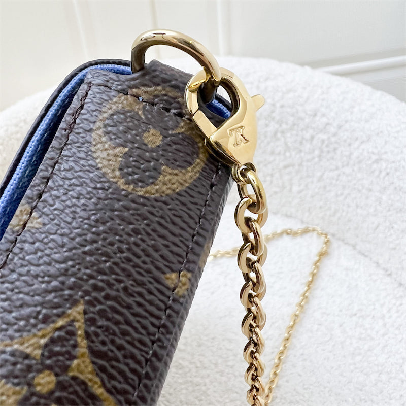 LV Felicie Pochette in Vivienne in Great Wall of China Monogram Canvas and GHW