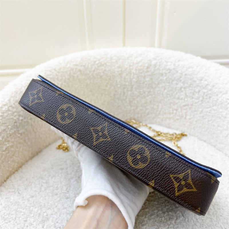 LV Felicie Pochette in Vivienne in Great Wall of China Monogram Canvas and GHW
