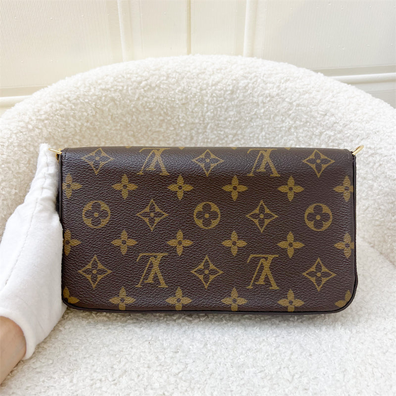 LV Felicie Pochette in Vivienne in Great Wall of China Monogram Canvas and GHW