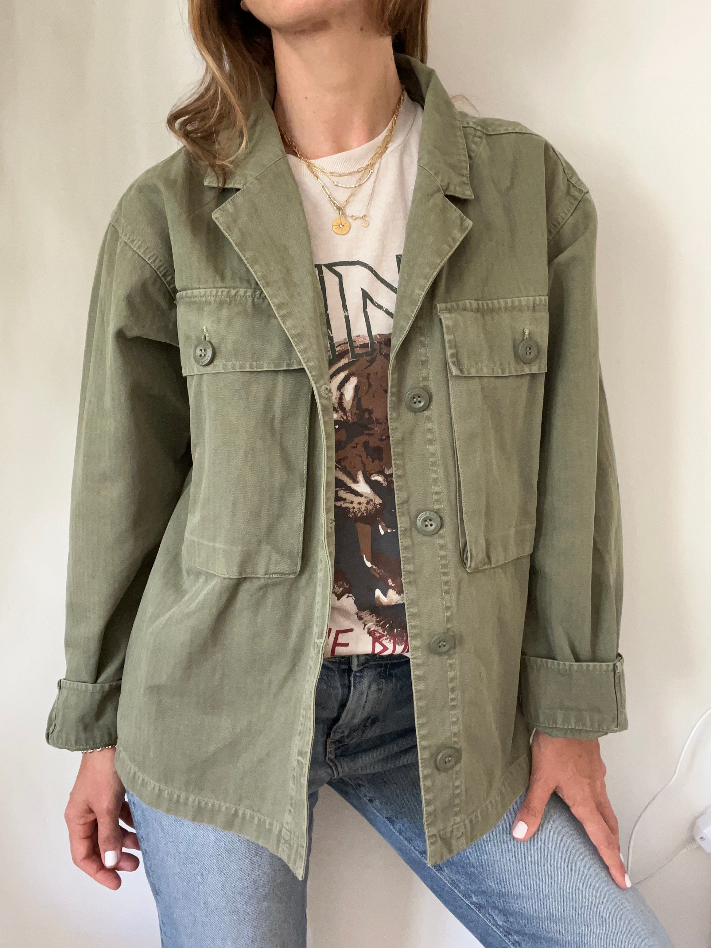 GREEN OVERSIZED JACKET